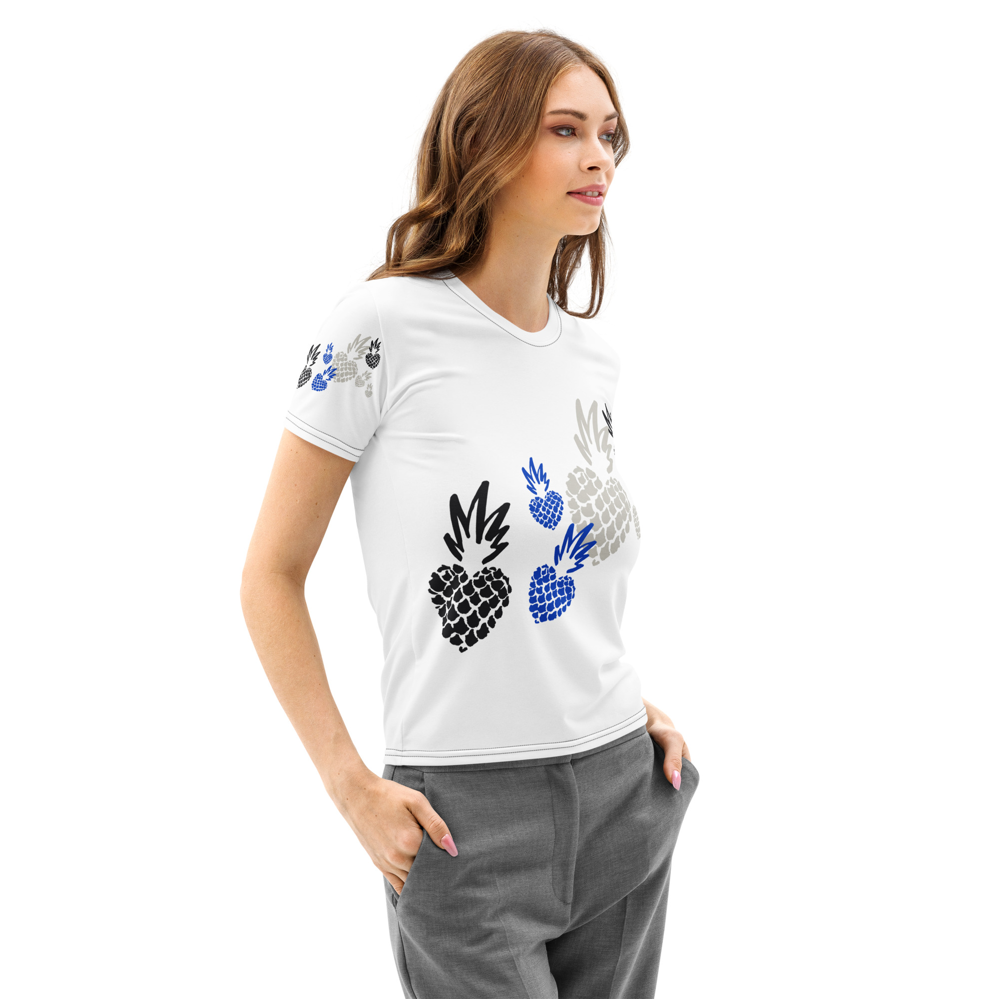 Pineapple Parade Cotton crew neck t-shirt